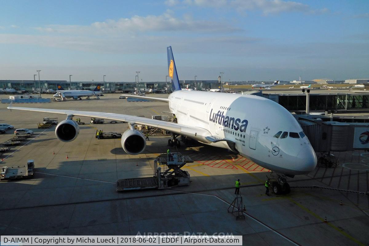 D-AIMM, 2014 Airbus A380-841 C/N 175, At Frankfurt