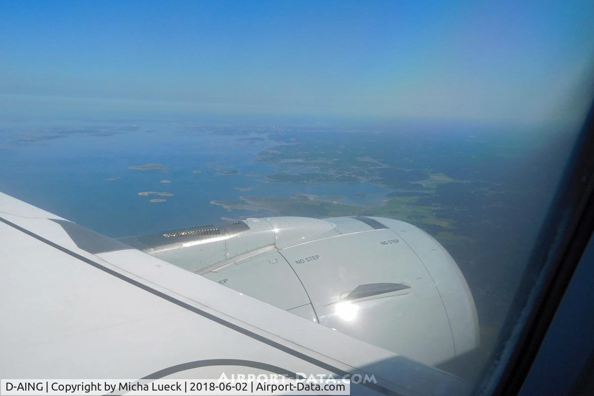 D-AING, 2017 Airbus A320-271N C/N 7588, Approaching Gothenburg