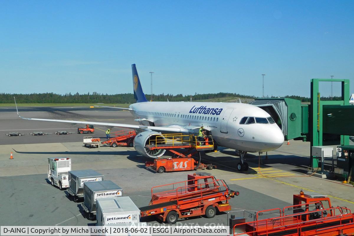 D-AING, 2017 Airbus A320-271N C/N 7588, At Gothenburg