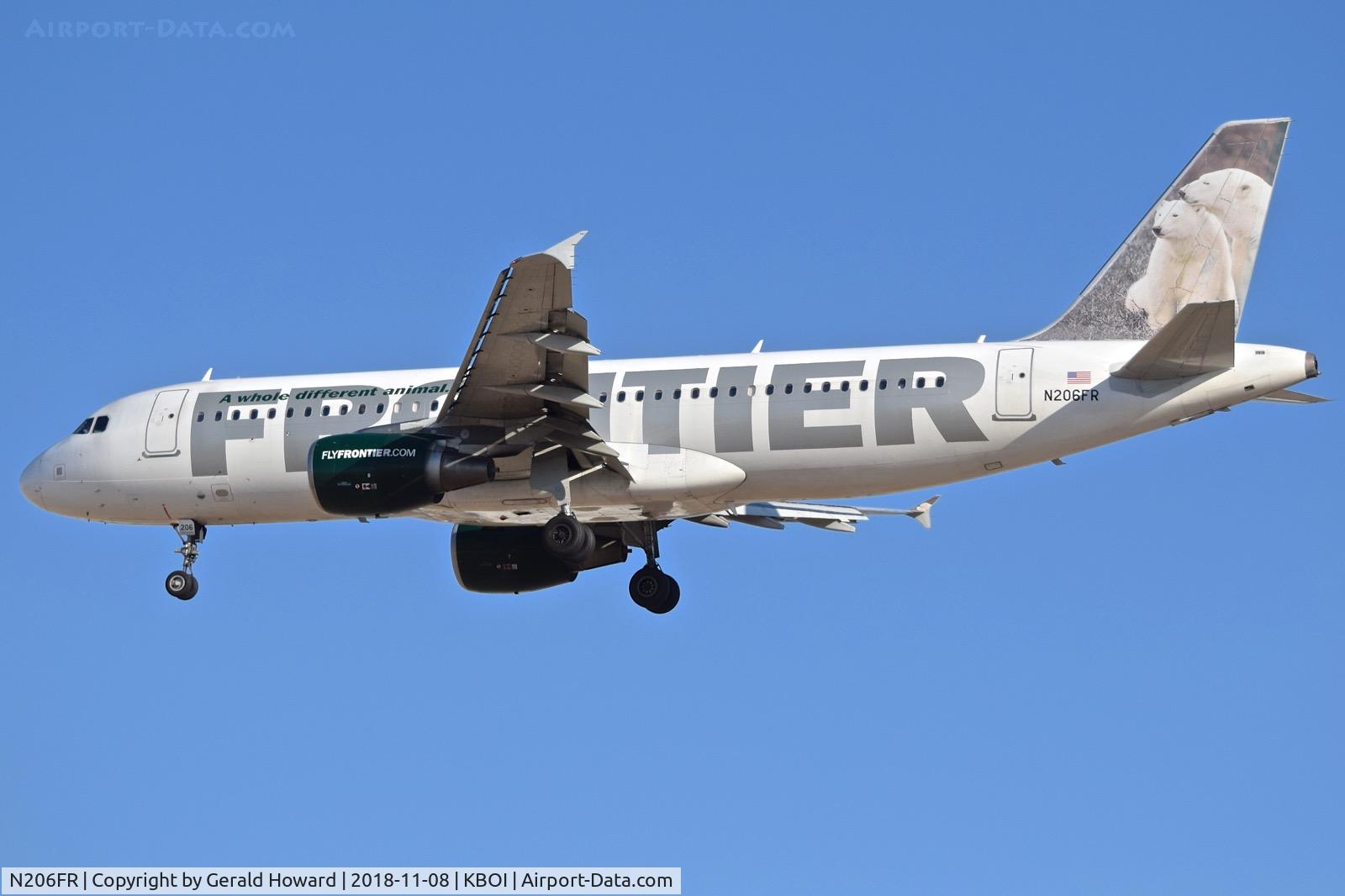N206FR, 2010 Airbus A320-214 C/N 4272, Landing RWY 28R.
