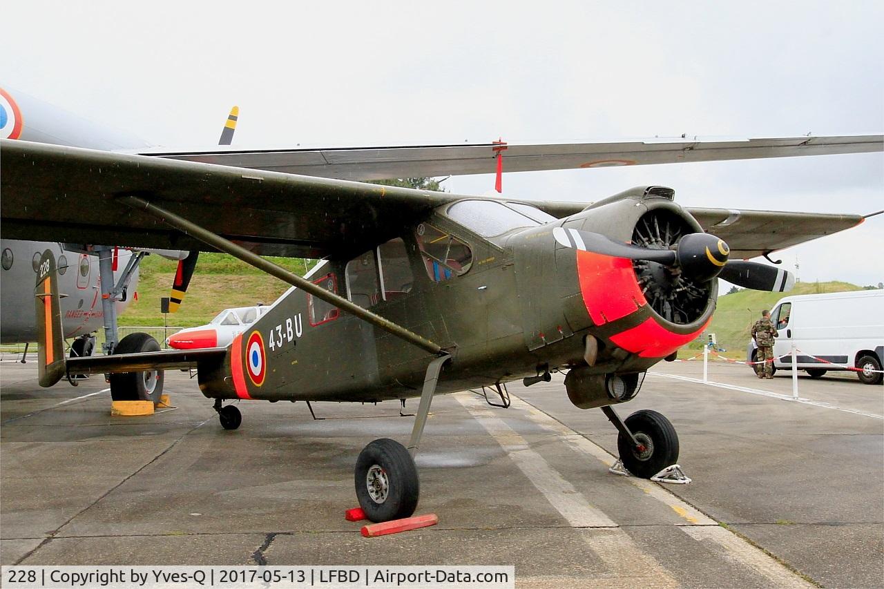 228, Max Holste MH.1521M Broussard C/N 281, Max Holste MH.1521M Broussard, C.A.E.A museum, Bordeaux-Merignac Air base 106 (LFBD-BOD)