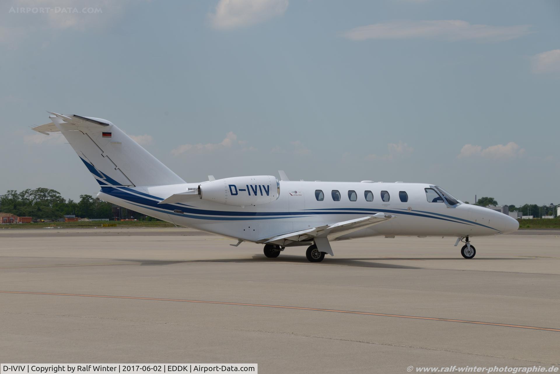 D-IVIV, Cessna 525A CitationJet CJ2+ C/N 525A-0518, Cessna 525A CitationJet CJ2+ - Atlas Air Service GmbH - 525A0518 - D-IVIV - 02.06.2017 - CGN