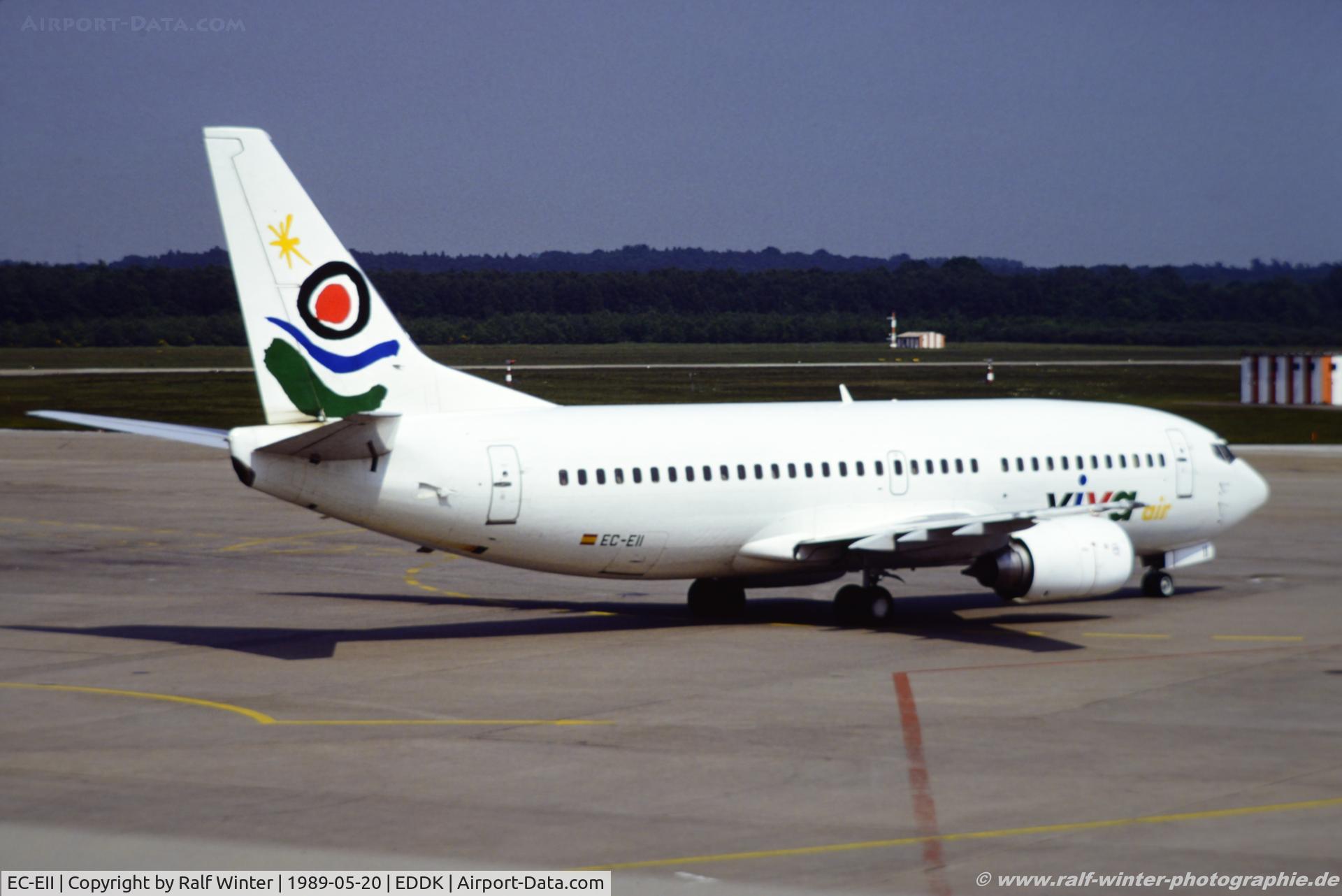 EC-EII, 1988 Boeing 737-3Q8(QC) C/N 24131, Boeing 737-3Q8(QC) - FV VIV VIVA AIR - 24131 - EC-EII - 20.05.1989 - CGN