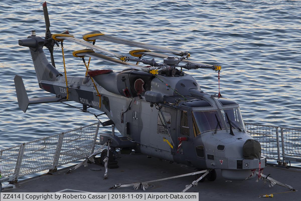 ZZ414, AgustaWestland AW-159 Wildcat HMA.2 C/N 484, Grand Harbour
