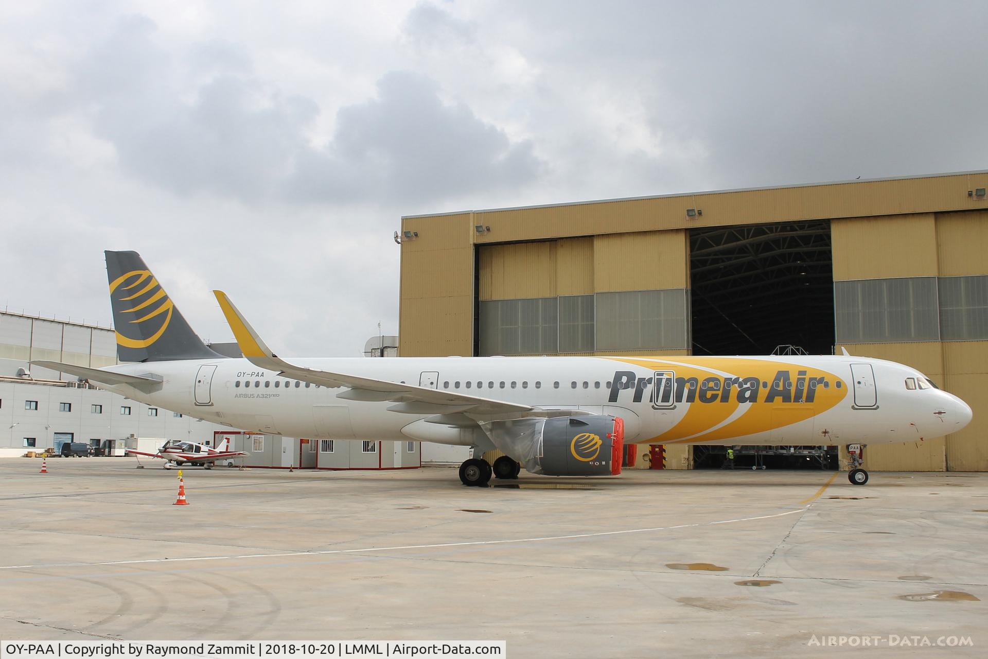 OY-PAA, 2018 Airbus A321-251N C/N 8145, A321 OY-PAA Primera Air