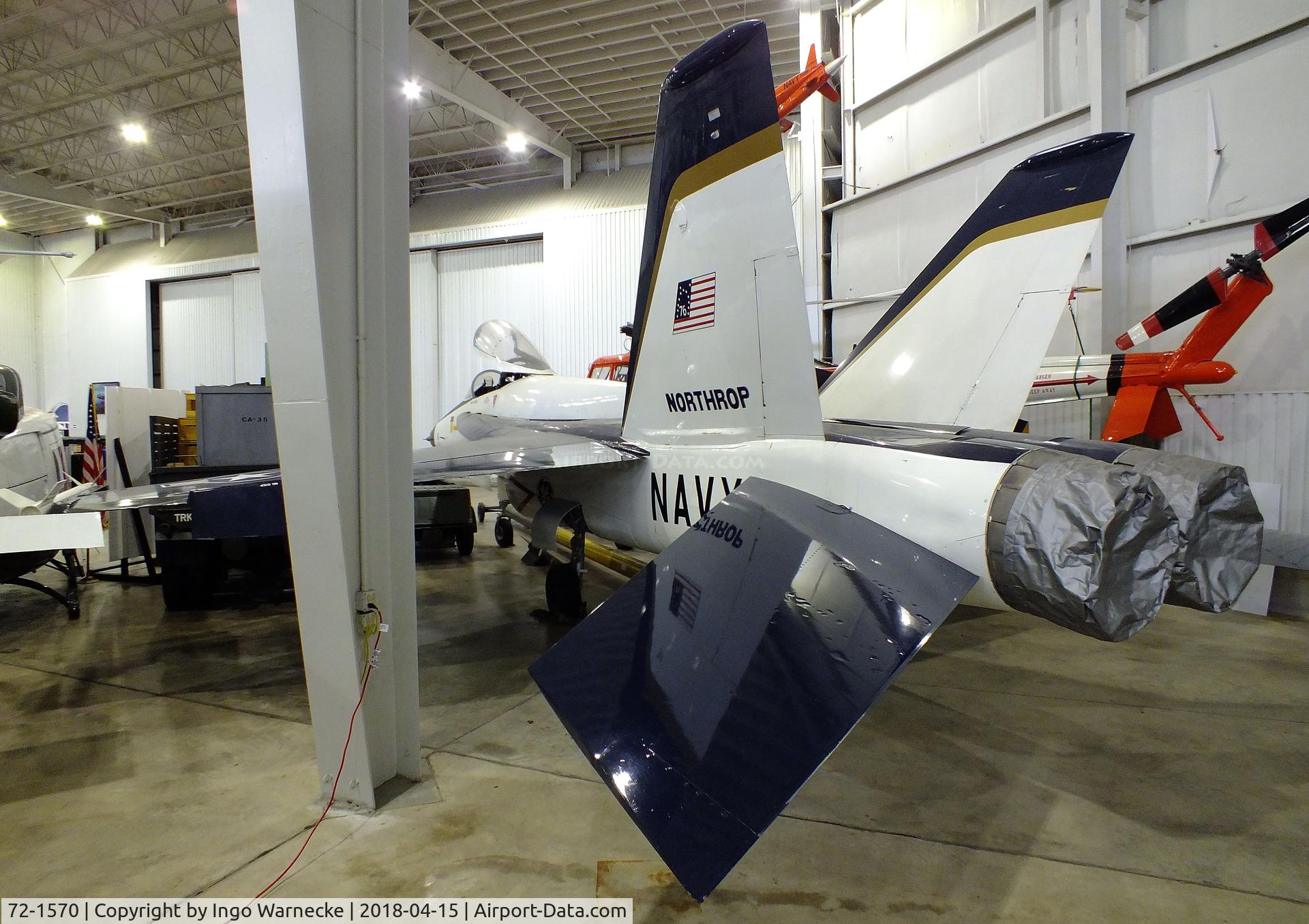 72-1570, 1973 Northrop YF-17A Cobra C/N C0002, Northrop YF-17A Cobra at the USS Alabama Battleship Memorial Park, Mobile AL