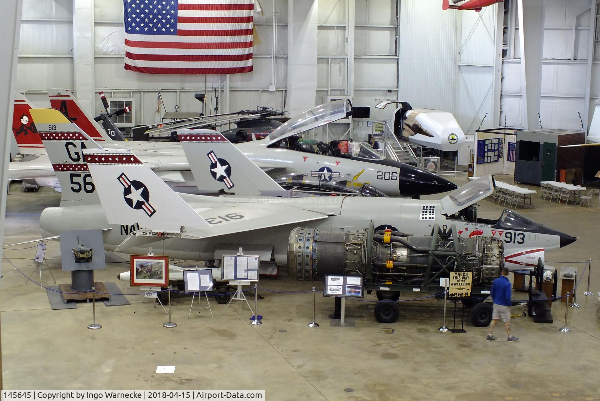145645, Vought RF-8G Crusader C/N 519, Vought RF-8G Crusader at the USS Alabama Battleship Memorial Park, Mobile AL