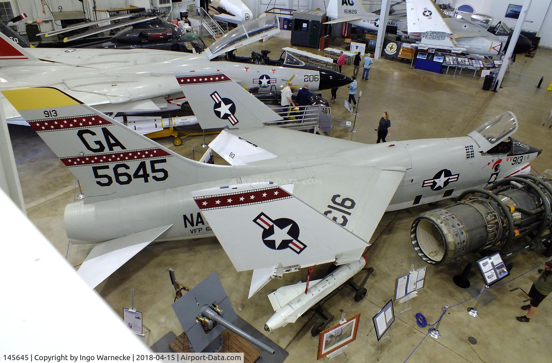 145645, Vought RF-8G Crusader C/N 519, Vought RF-8G Crusader at the USS Alabama Battleship Memorial Park, Mobile AL