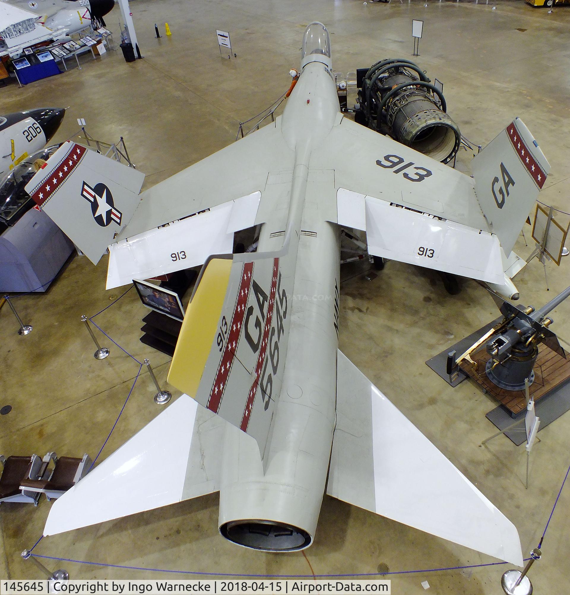 145645, Vought RF-8G Crusader C/N 519, Vought RF-8G Crusader at the USS Alabama Battleship Memorial Park, Mobile AL
