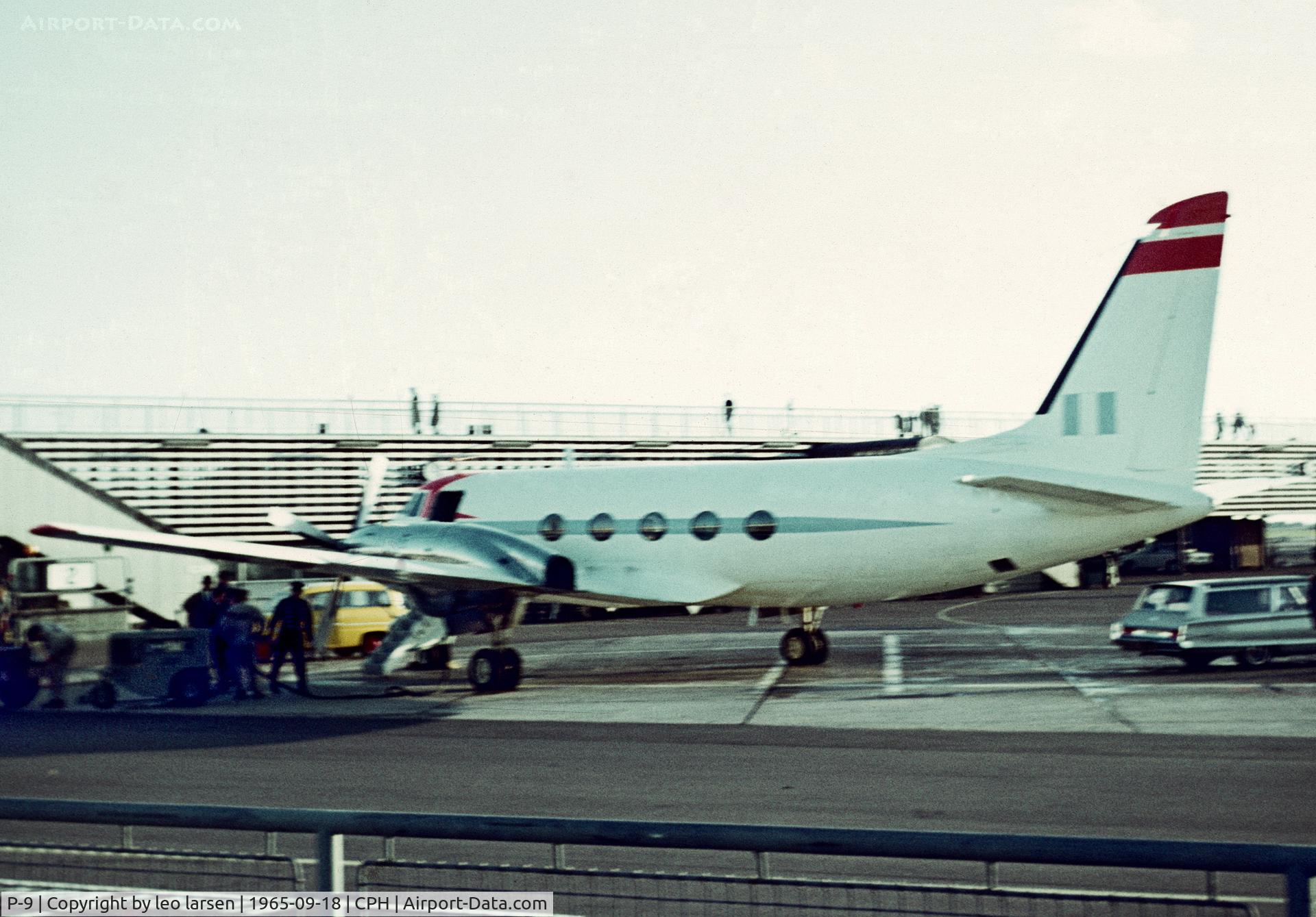 P-9, 1963 Grumman Gulfstream I C/N 120, Copenhagen 18.9.1965