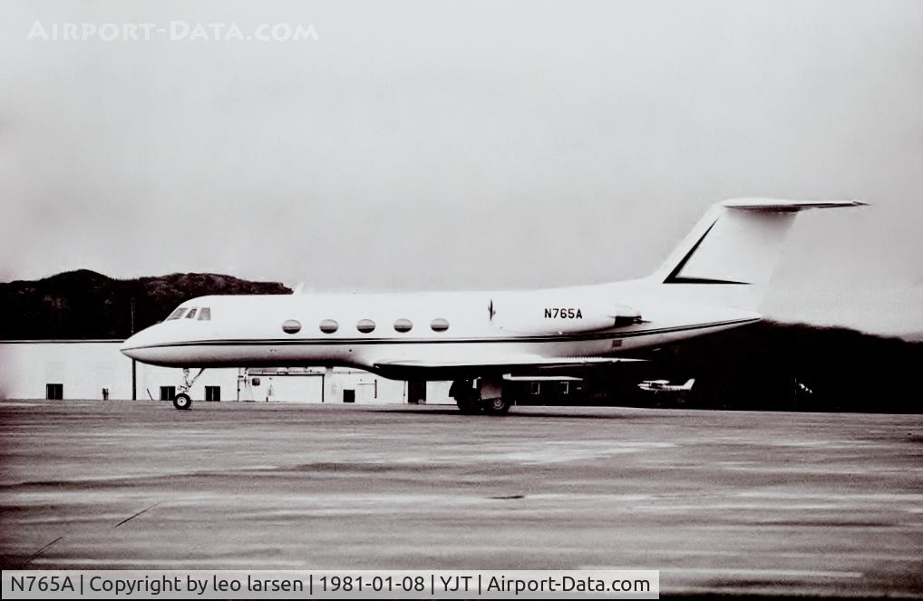 N765A, 1972 Grumman G-1159 Gulfstream II C/N 111, Stephenville 8.1.1981