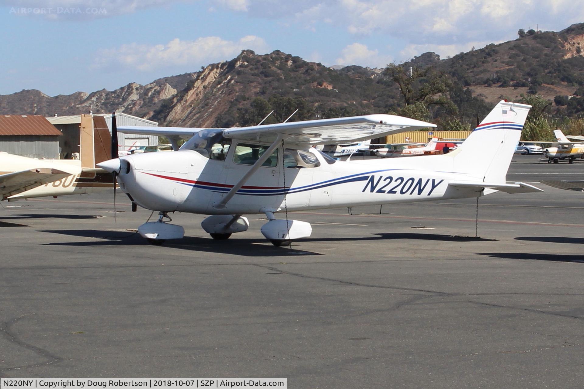 N220NY, 1974 Cessna 172M C/N 17263763, 1974 Cessna 172M SKYHAWK, Lycoming O-320-E2D  150 Hp, on Transient Ramp