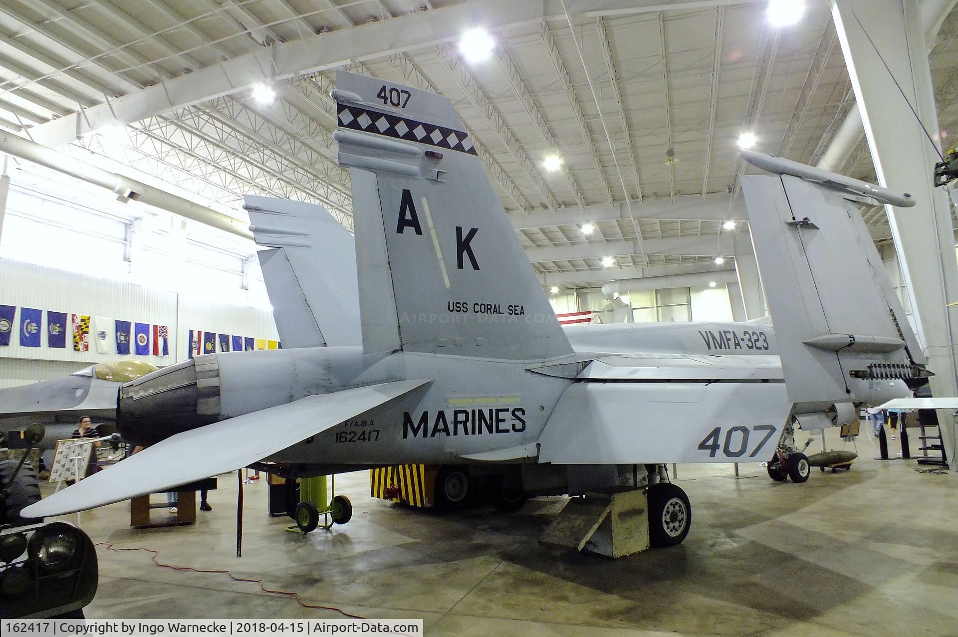 162417, McDonnell Douglas F/A-18A Hornet C/N 0253/A202, McDonnell Douglas F/A-18A Hornet at the USS Alabama Battleship Memorial Park, Mobile AL