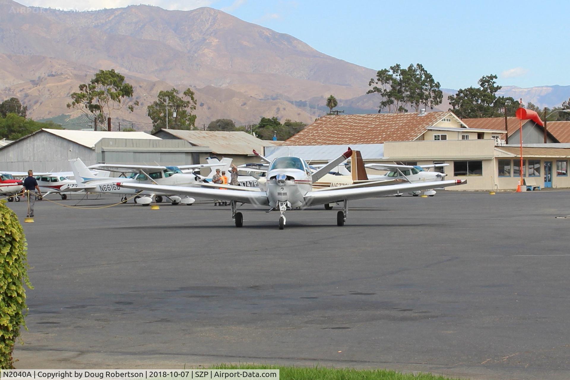 N2040A, 1969 Beech V35A Bonanza C/N D-9024, 1969 Beech V35A BONANZA, Continental IO-520 285 Hp, taxi