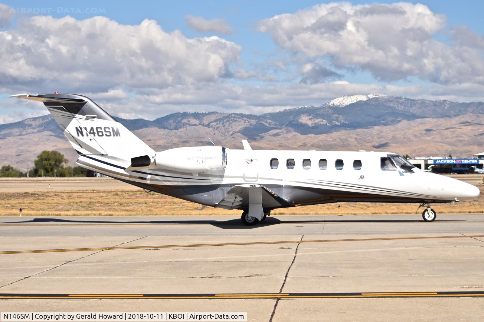 N146SM, 2003 Cessna 525A C/N 525A0154, Taxiing on Bravo.