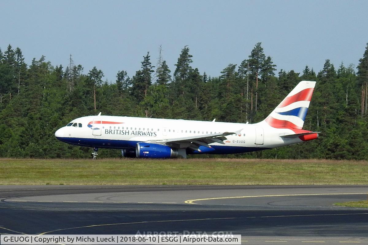 G-EUOG, 2001 Airbus A319-131 C/N 1594, At Gothenburg