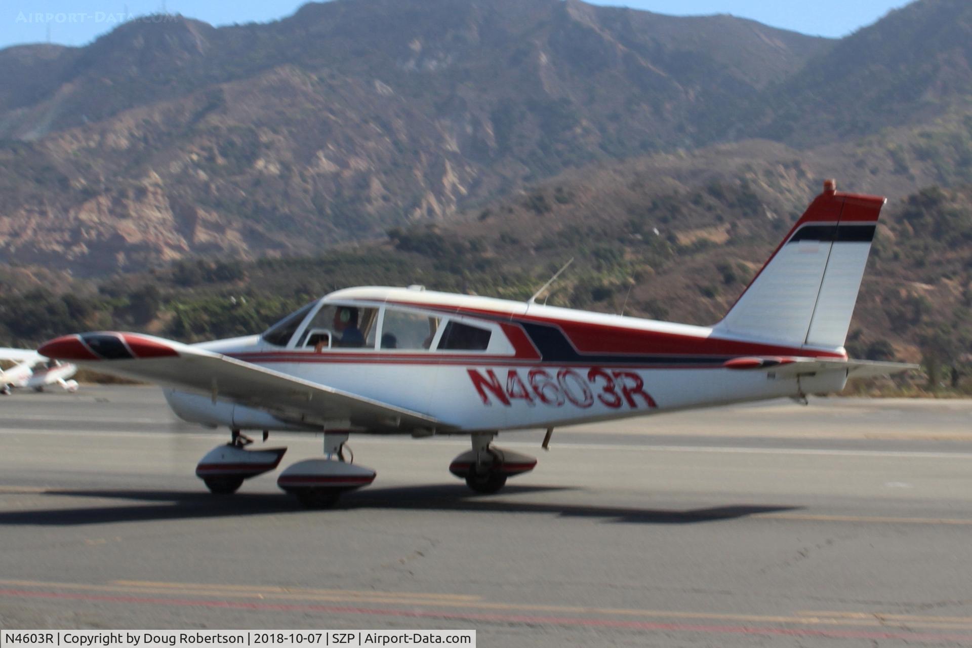 N4603R, 1965 Piper PA-28-140 Cherokee C/N 28-21351, 1965 Piper PA-28-140 CHEROKEE, Lycoming O-320-E2A 150 hp, taxi to Rwy 22