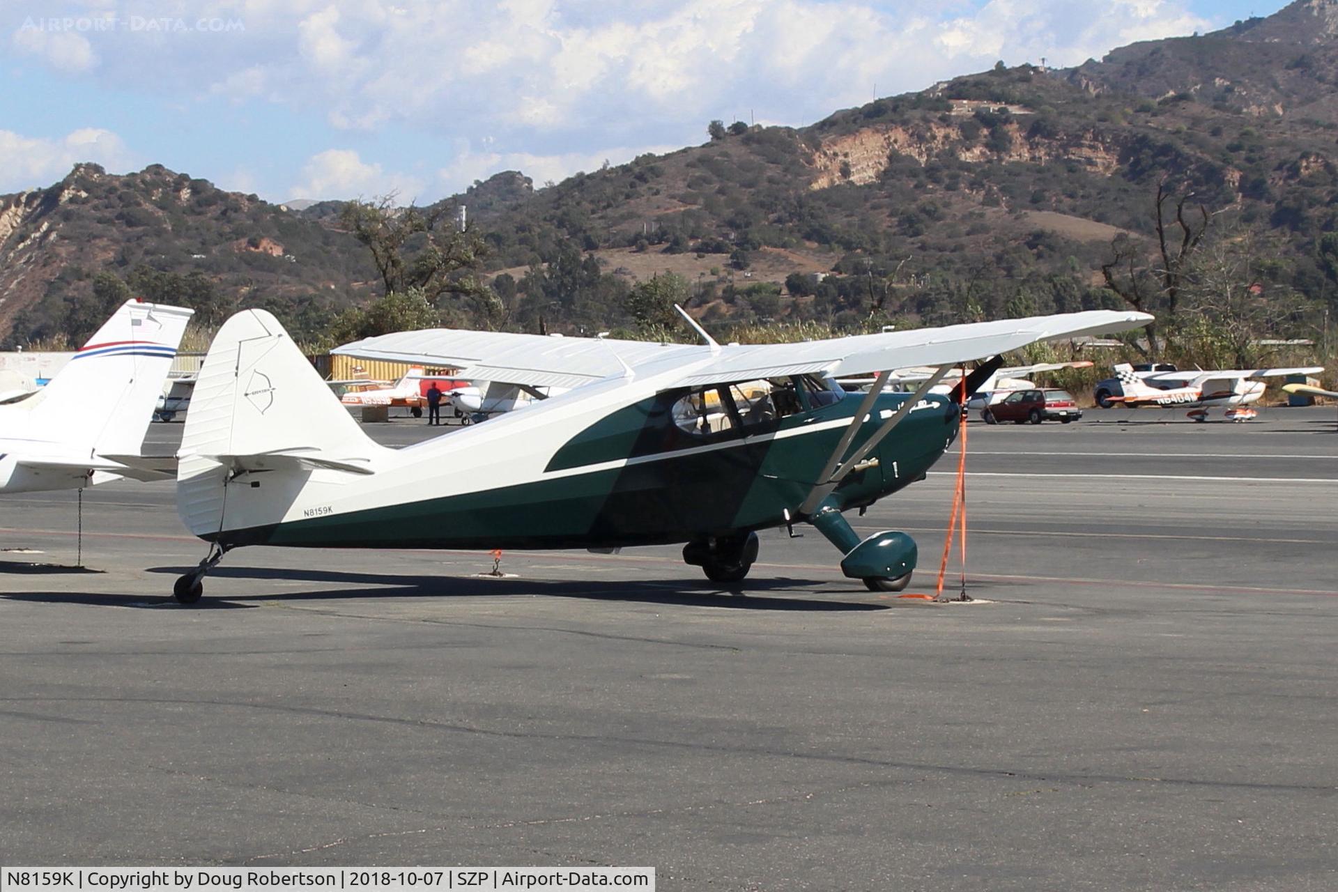 N8159K, 1946 Stinson 108-1 Voyager C/N 108-1159, 1946 STINSON 108-1 VOYAGER, Lycoming O-360-A1D 180 Hp, Experimental class on Transient Ramp