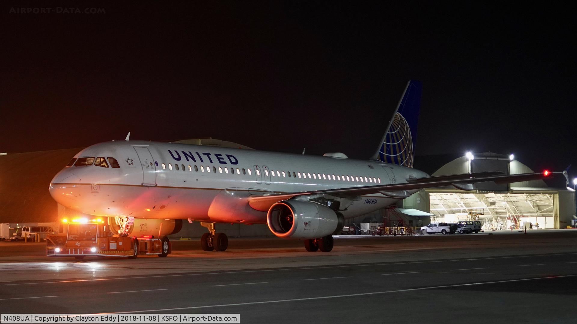 N408UA, 1994 Airbus A320-232 C/N 457, SFO 2018.
