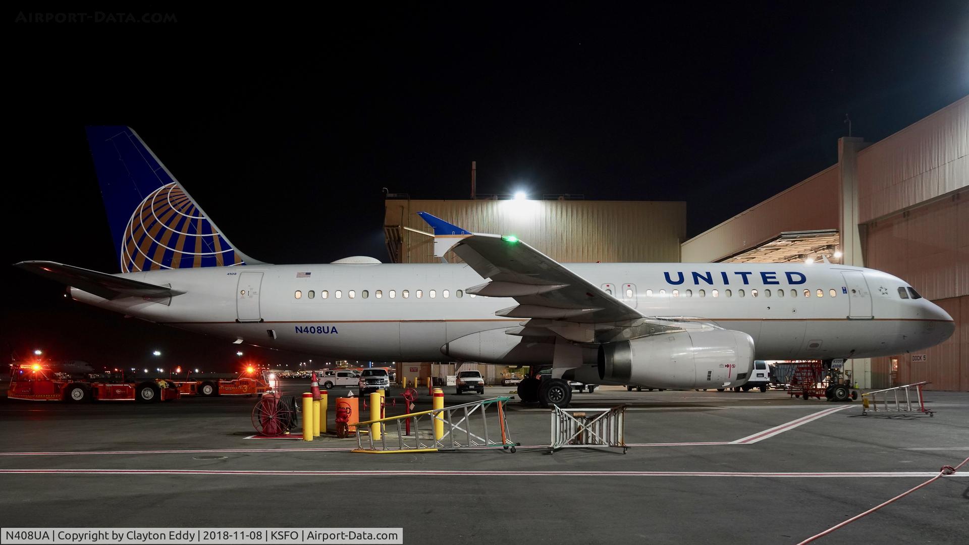 N408UA, 1994 Airbus A320-232 C/N 457, SFO 2018.