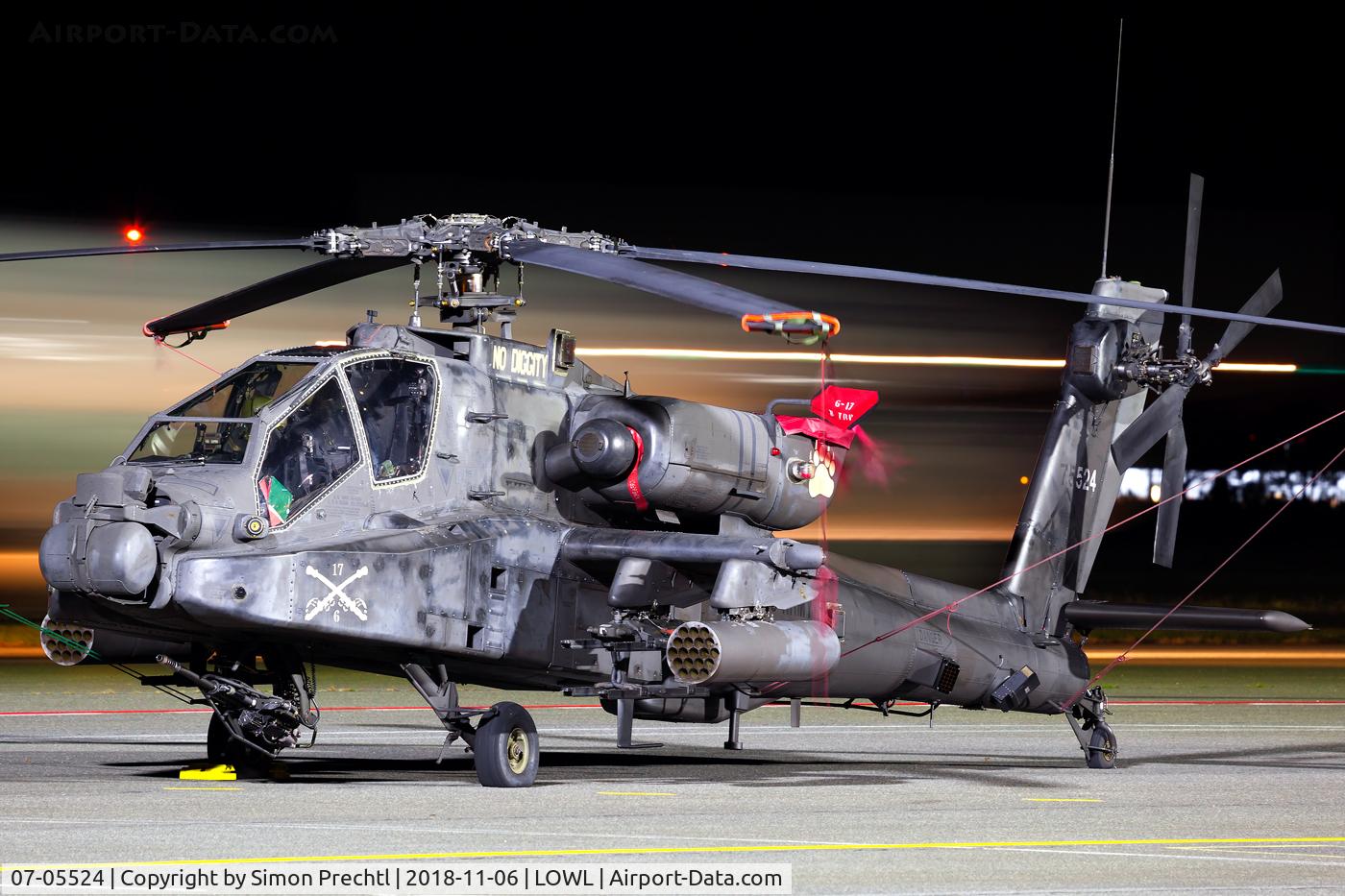07-05524, Boeing AH-64D Apache Longbow C/N PVD524, 07-05524 @ Linz Airport