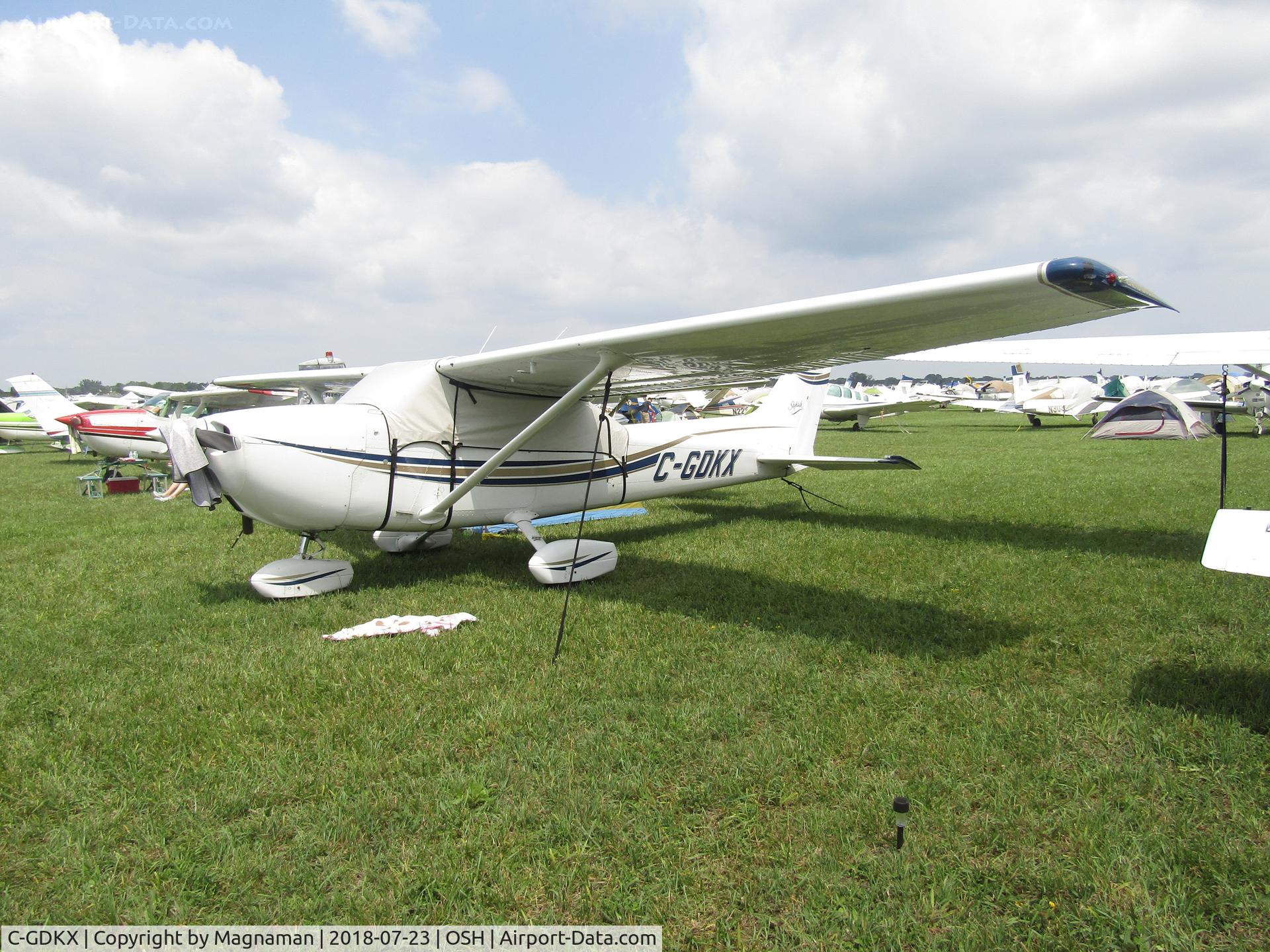 C-GDKX, 1974 Cessna 172M C/N 17263252, at OSH campground
