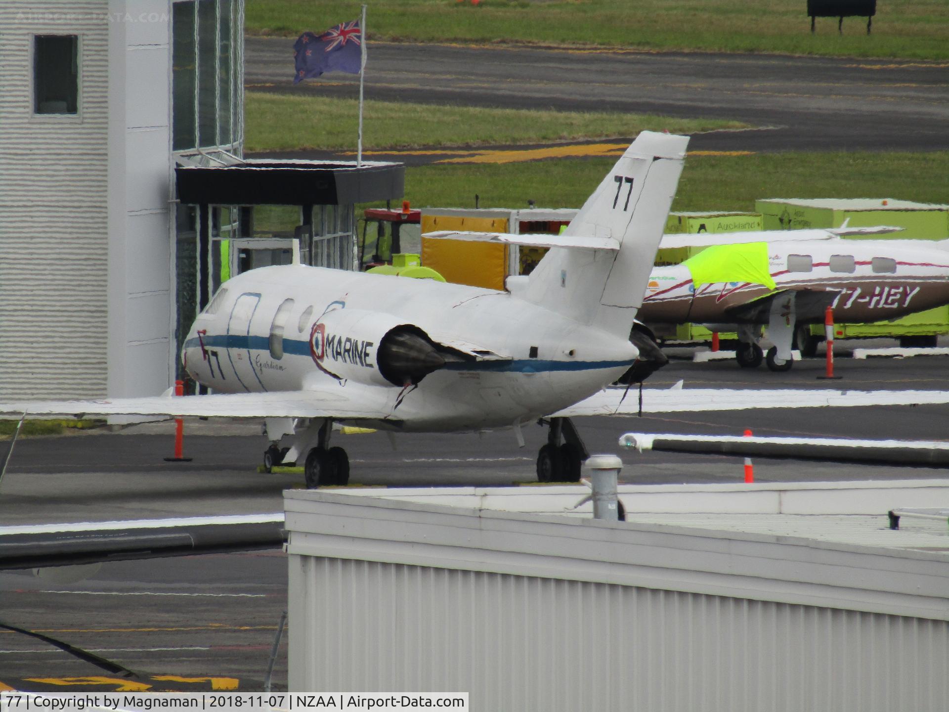 77, 1985 Dassault Falcon 20G Guardian C/N 477, long range shot from car park