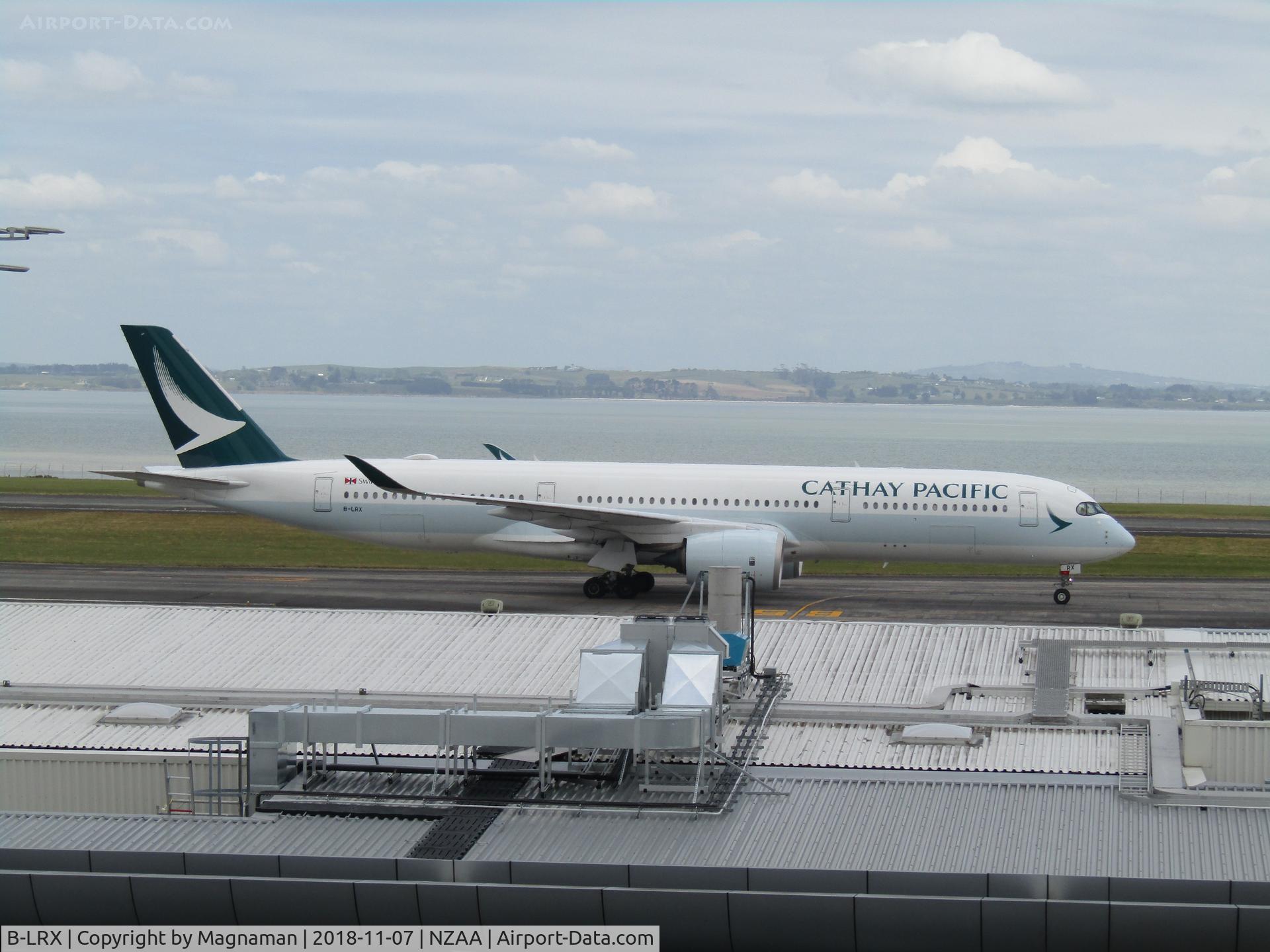 B-LRX, 2017 Airbus A350-941 C/N 155, on way to stand