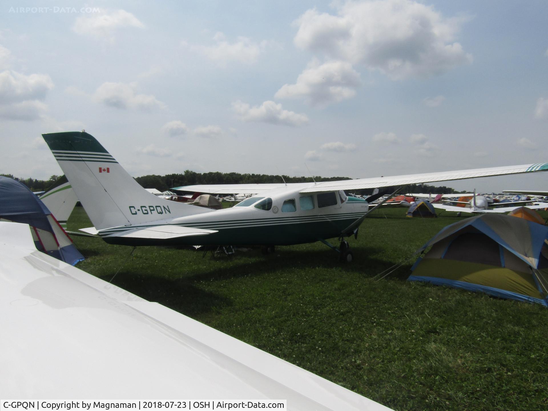 C-GPQN, 1962 Cessna 210C C/N 21058094, from dark side!