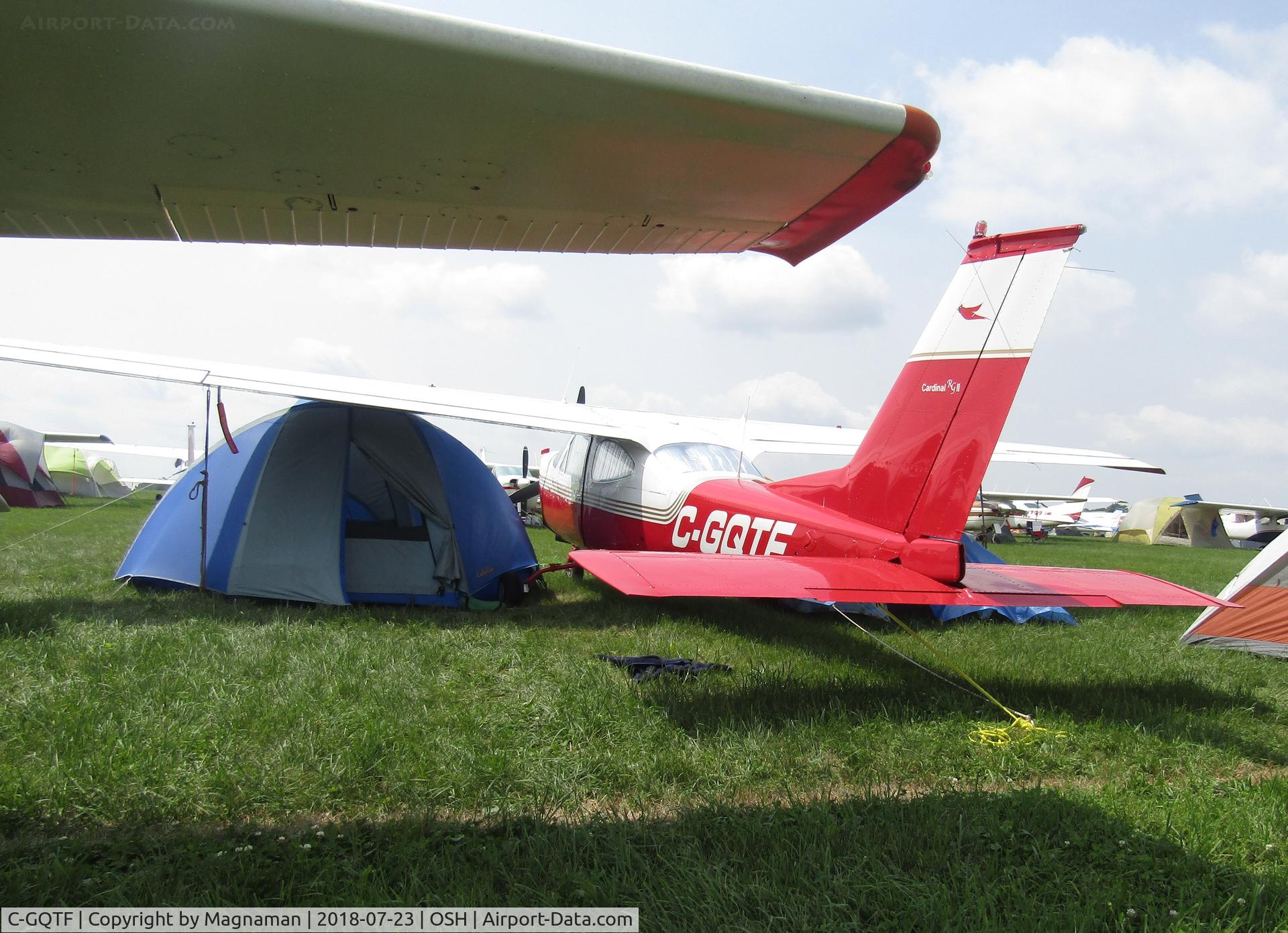 C-GQTF, 1977 Cessna 177RG Cardinal C/N 177RG1264, in camping zone