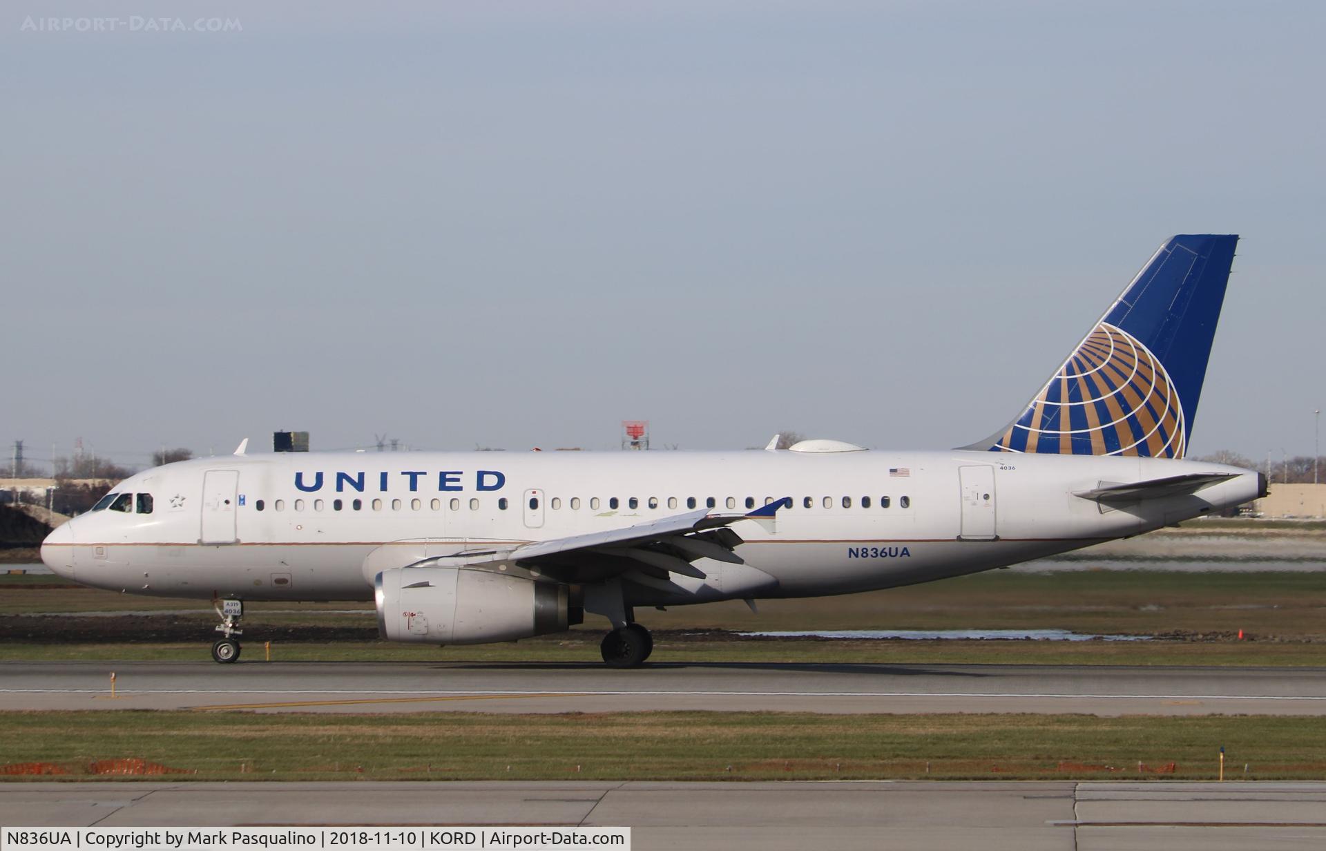 N836UA, 2001 Airbus A319-131 C/N 1460, Airbus A319-131