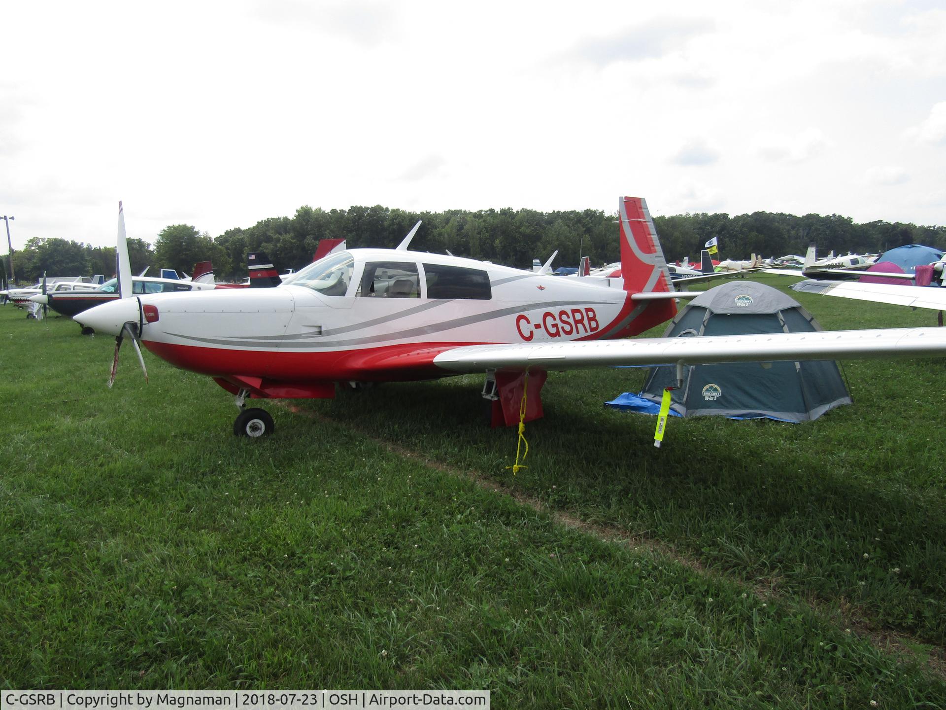 C-GSRB, 1983 Mooney M20K C/N 25-0772, last one of this