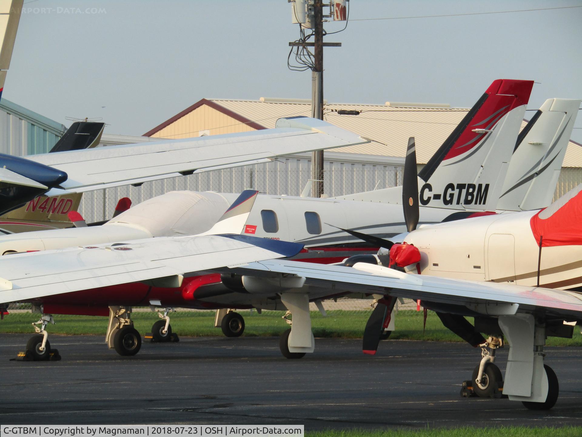 C-GTBM, Socata TBM-700 C/N 53, obvious reg in crowded wonderland of TBMs