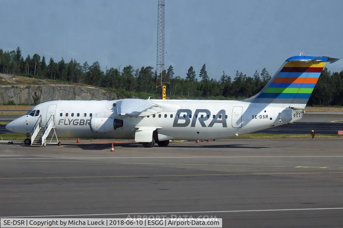 SE-DSR, 1994 British Aerospace Avro 146-RJ100A C/N E3244, At Gothenburg