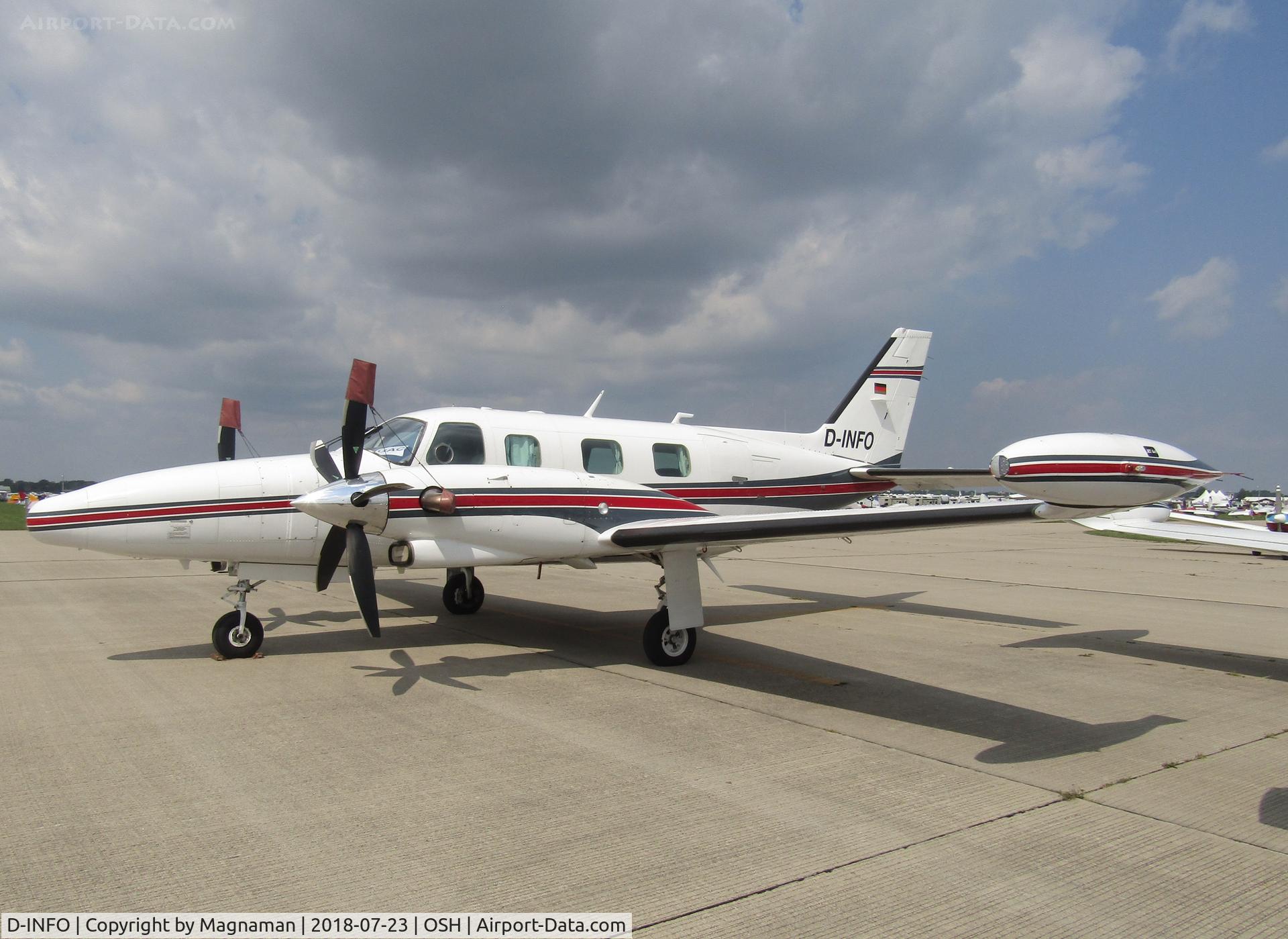 D-INFO, 1981 Piper PA-31T2 Cheyenne IIXL C/N 31T-8166031, last saw this in Auckland NZ!!