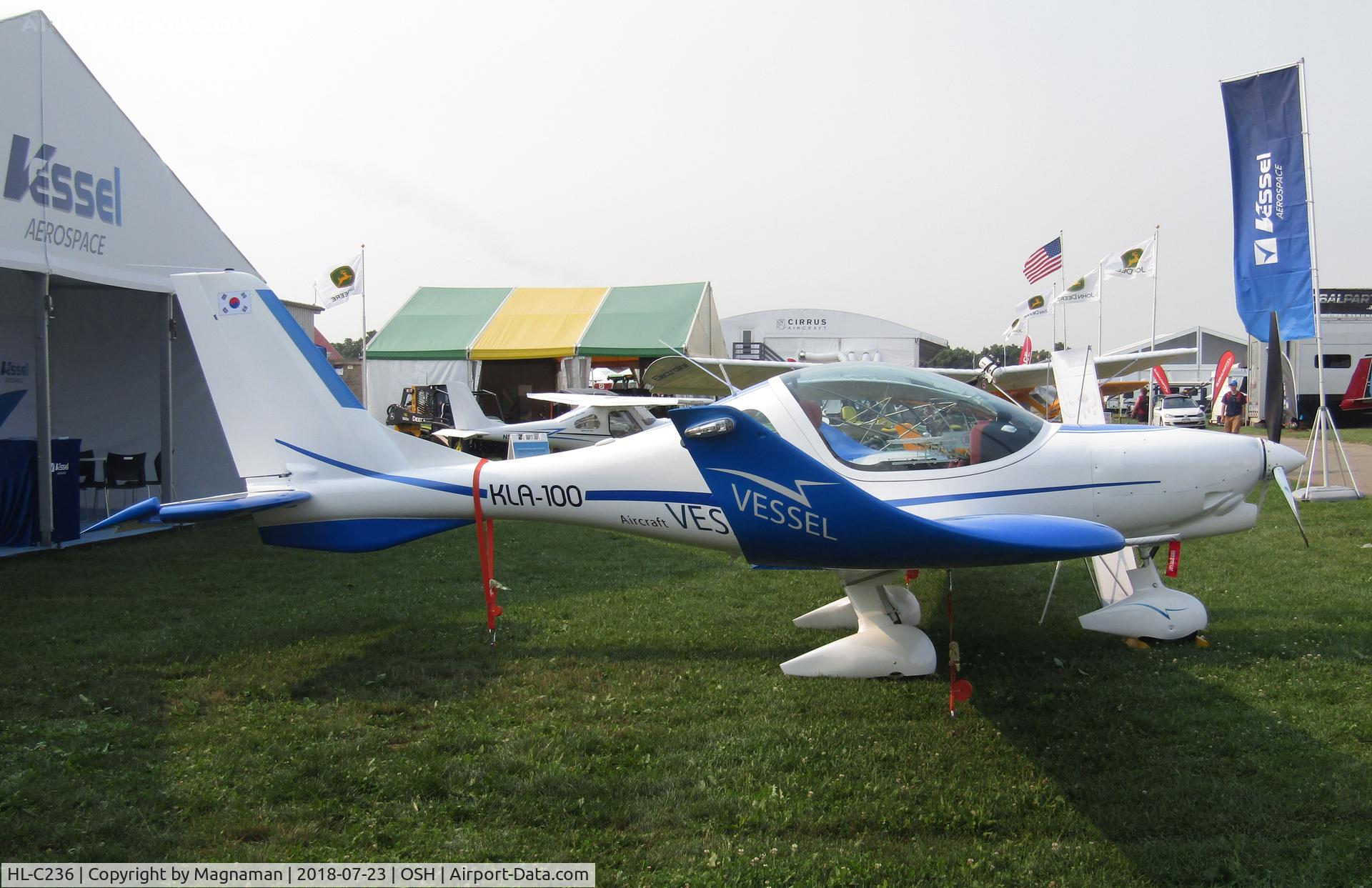 HL-C236, Vessel Industries KLA-100 C/N 002, at EAA 18 after a long trip!