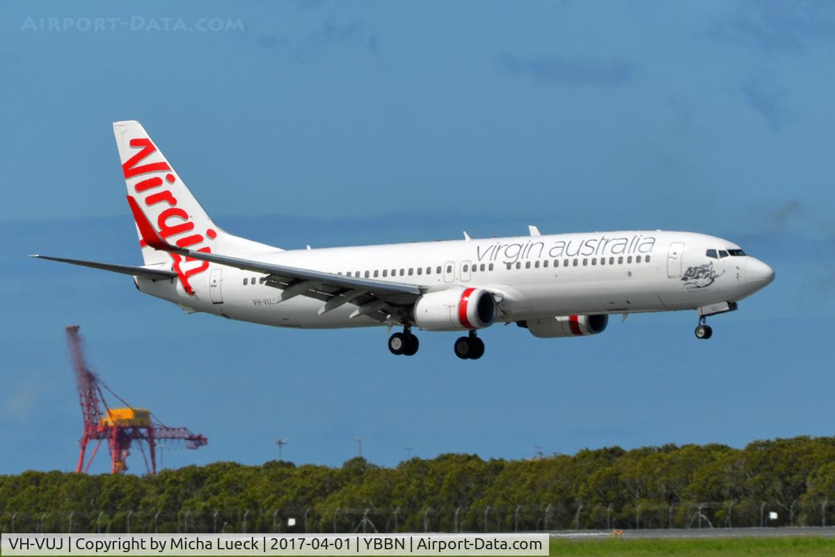 VH-VUJ, 2006 Boeing 737-8FE C/N 34443, At Brisbane