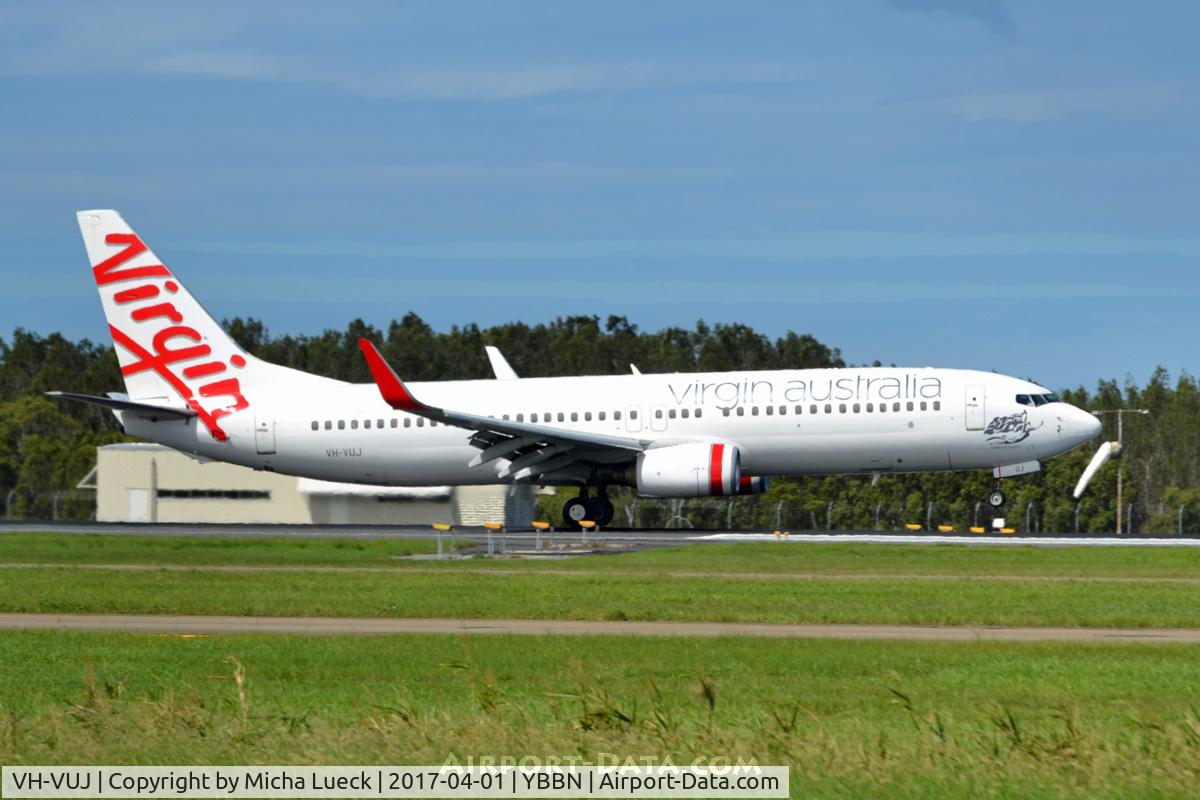 VH-VUJ, 2006 Boeing 737-8FE C/N 34443, At Brisbane