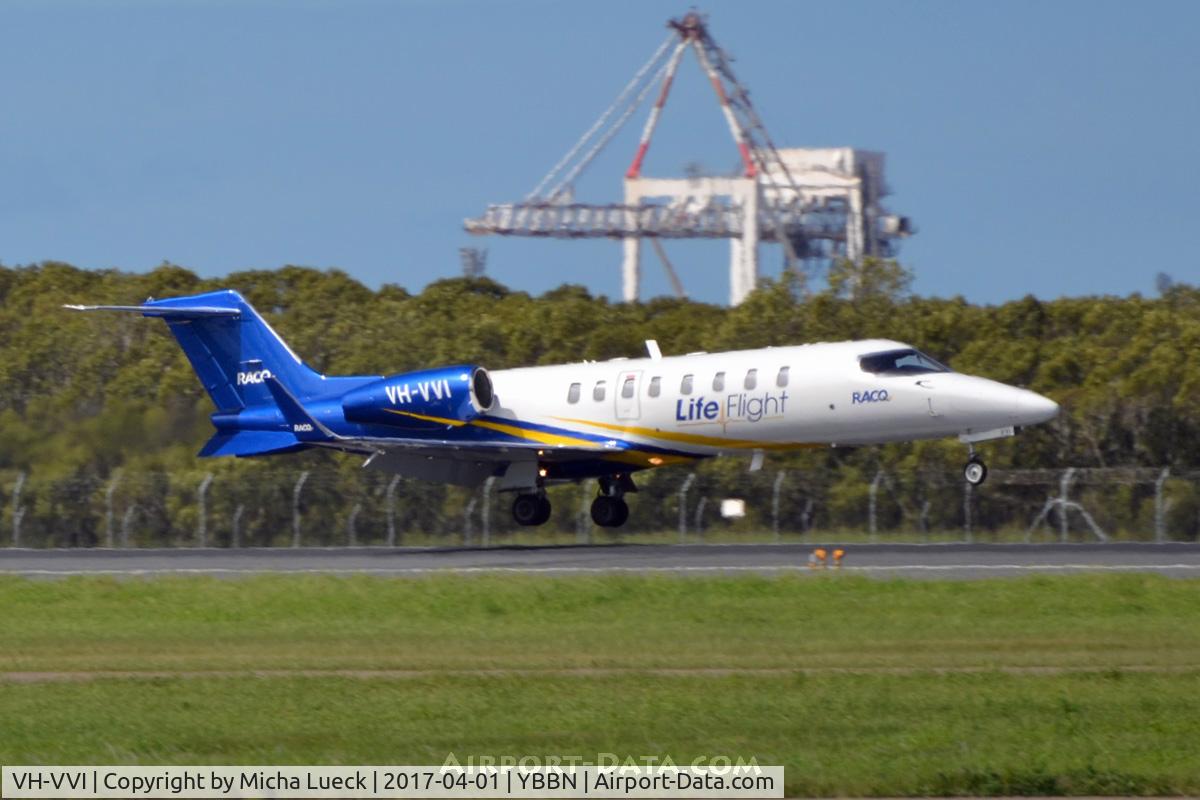 VH-VVI, 2004 Learjet 45 C/N 262, At Brisbane