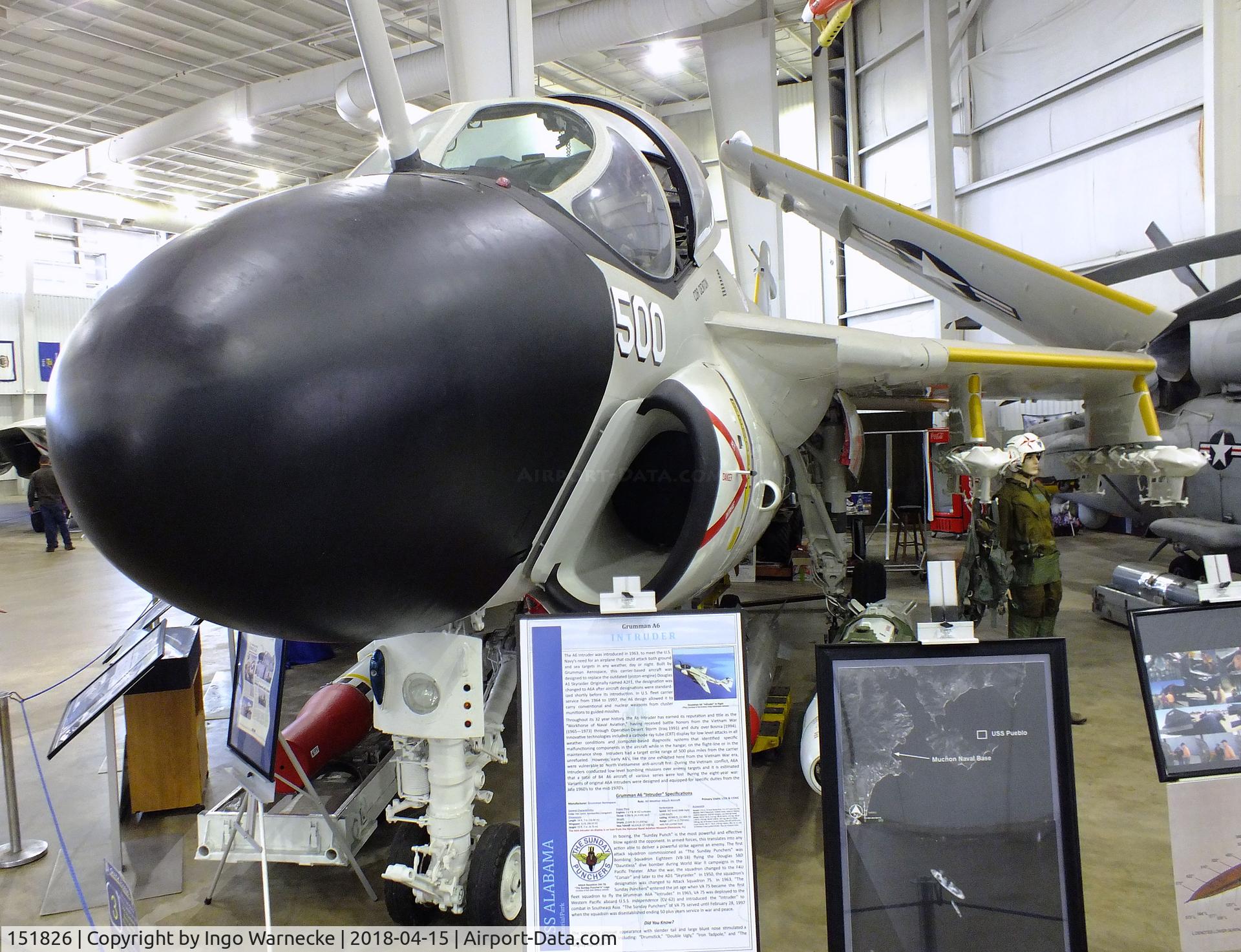 151826, Grumman KA-6D Intruder C/N I-129, Grumman KA-6D Intruder at the USS Alabama Battleship Memorial Park, Mobile AL