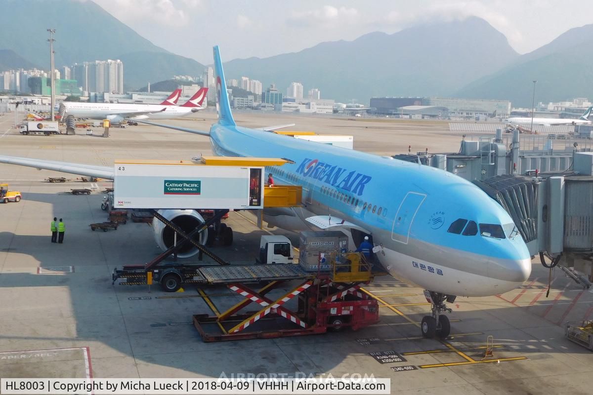 HL8003, 2014 Airbus A330-323 C/N 1590, At Hong Kong