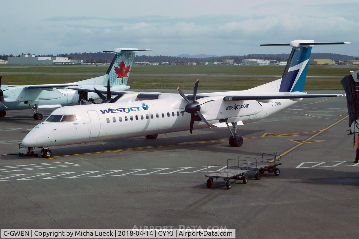 C-GWEN, 2016 Bombardier DHC-8-402 Dash 8 C/N 4537, At Victoria