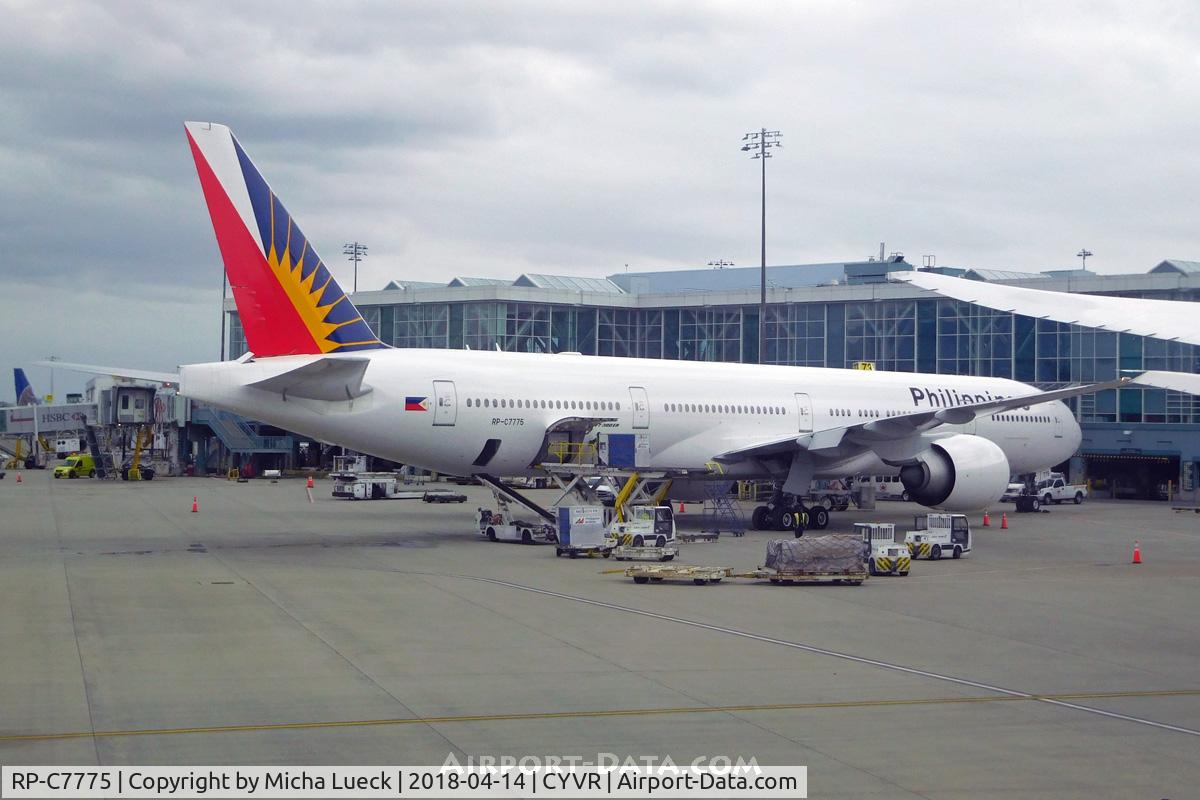 RP-C7775, Boeing 777-3F6ER C/N 35555, At Vancouver