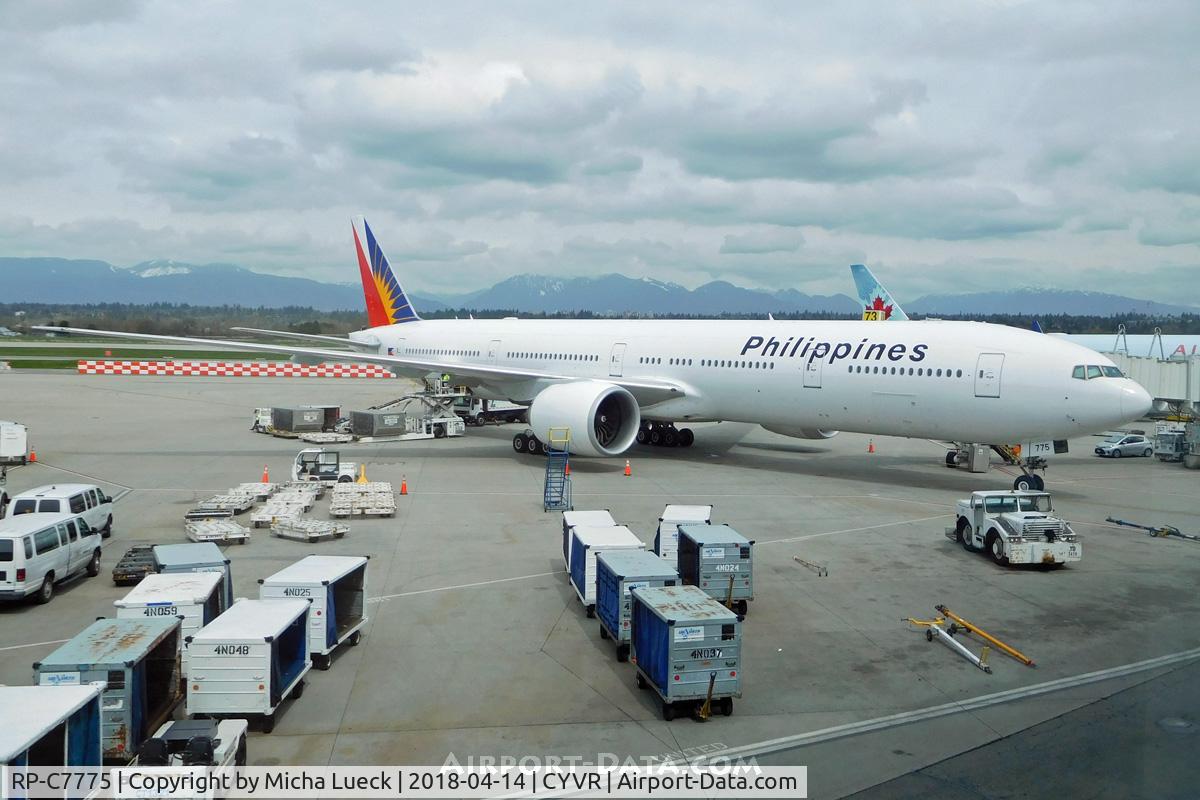 RP-C7775, Boeing 777-3F6ER C/N 35555, At Vancouver