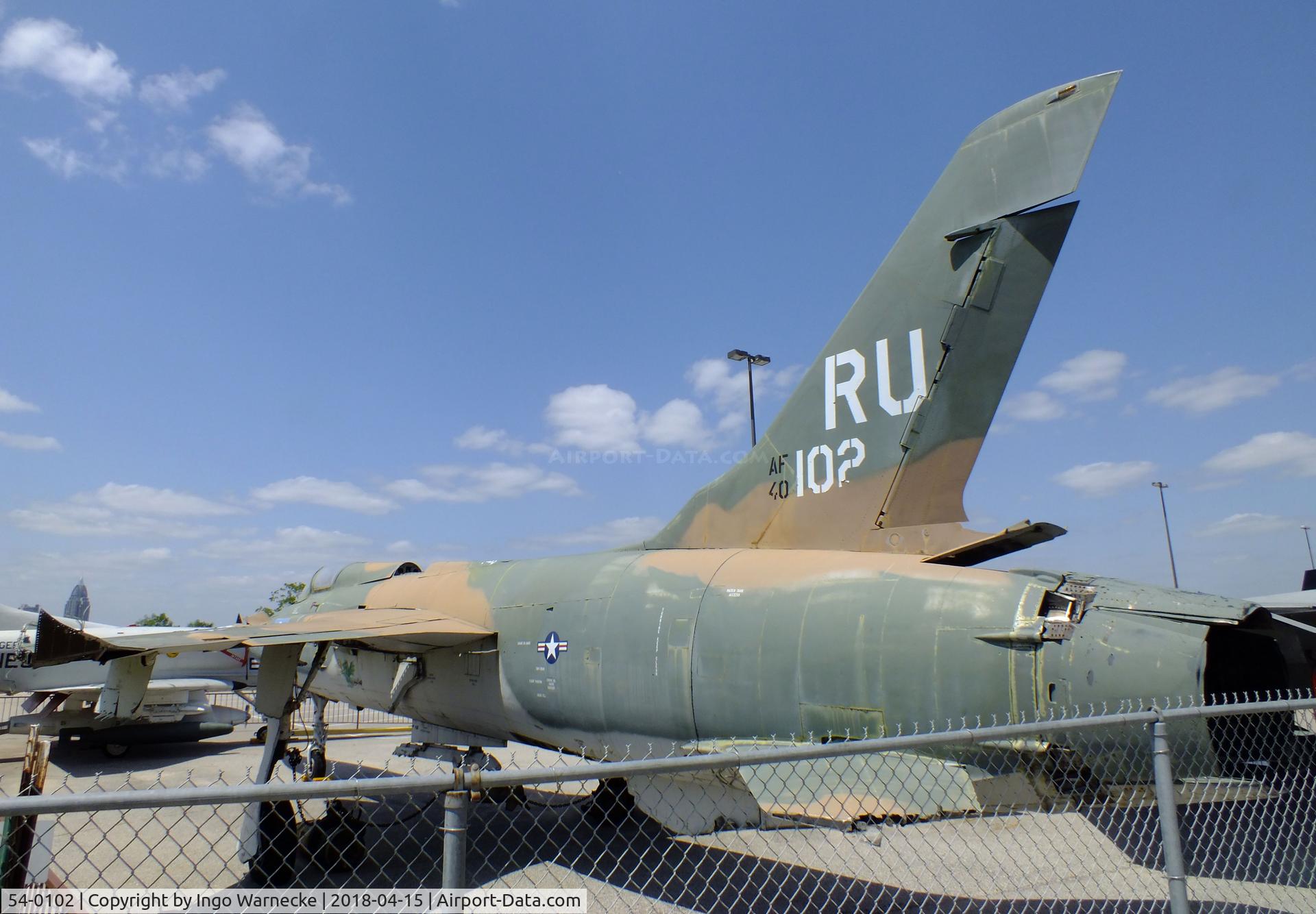 54-0102, 1957 Republic F-105B Thunderchief C/N B.5, Republic F-105B Thunderchief at the USS Alabama Battleship Memorial Park, Mobile AL
