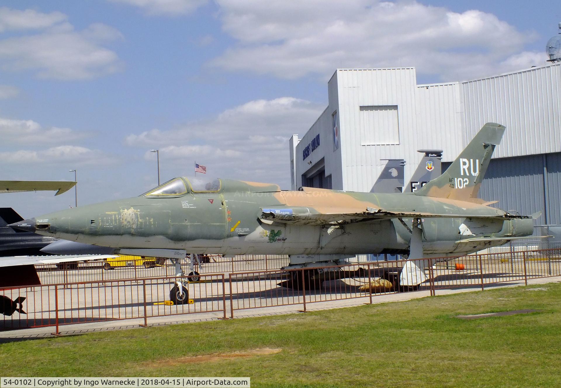 54-0102, 1957 Republic F-105B Thunderchief C/N B.5, Republic F-105B Thunderchief at the USS Alabama Battleship Memorial Park, Mobile AL