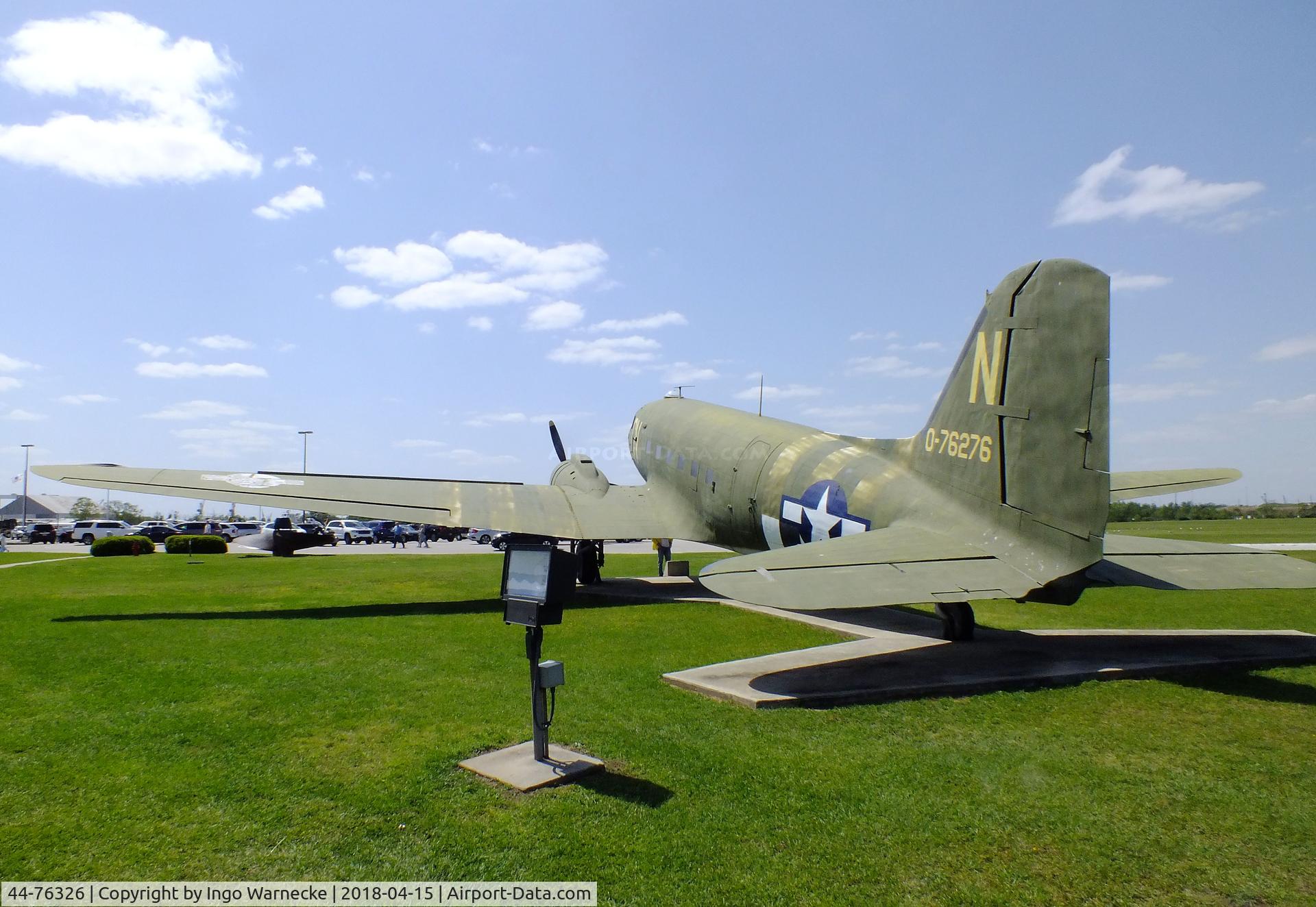 44-76326, 1944 Douglas VC-47D-25-DK Skytrain C/N 32658, Douglas VC-47D Skytrain at the USS Alabama Battleship Memorial Park, Mobile AL