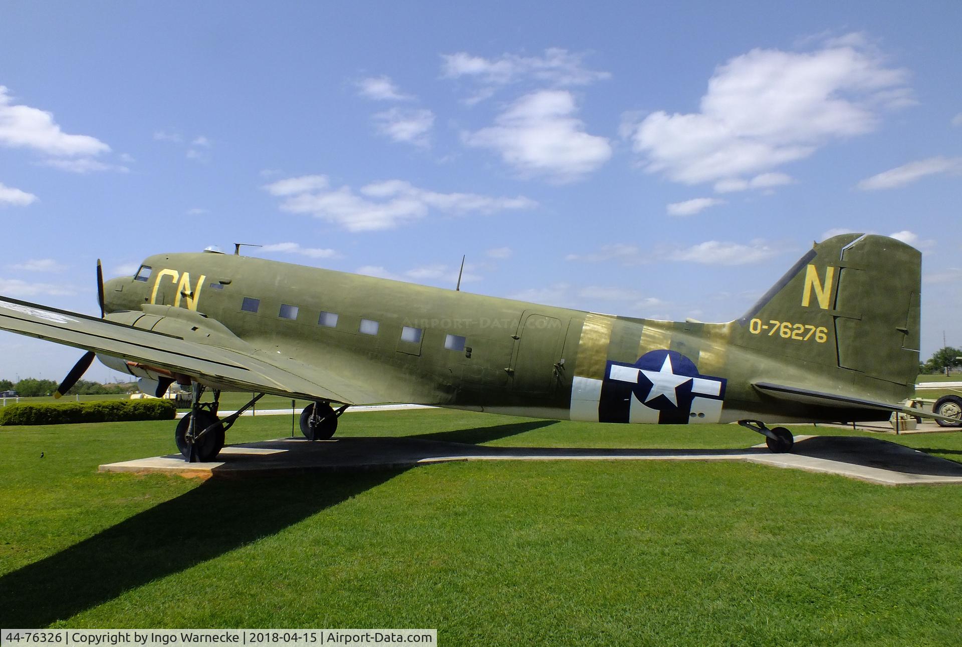 44-76326, 1944 Douglas VC-47D-25-DK Skytrain C/N 32658, Douglas VC-47D Skytrain at the USS Alabama Battleship Memorial Park, Mobile AL