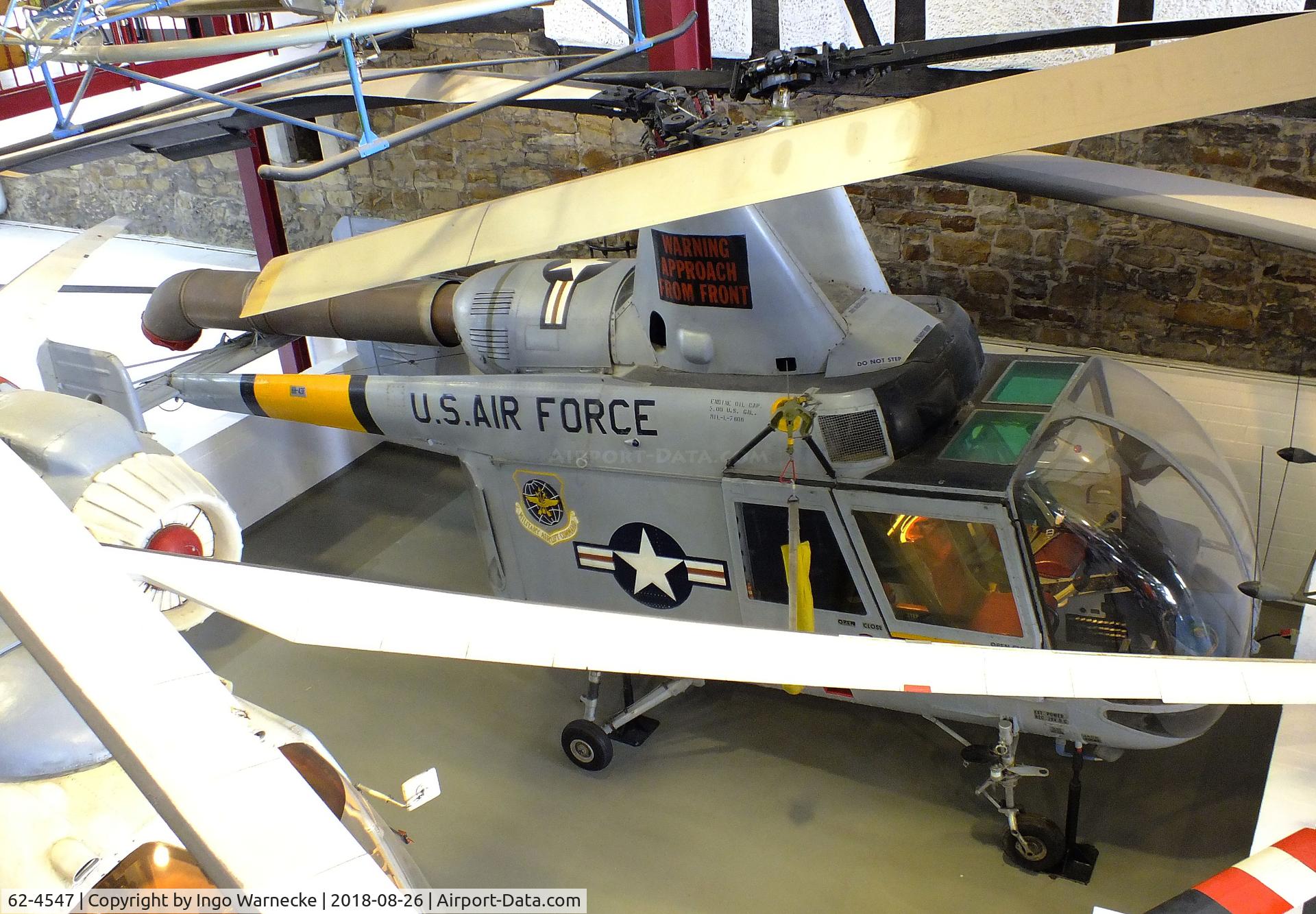 62-4547, Kaman HH-43F Huskie C/N 7608/174, Kaman HH-43F Huskie at the Hubschraubermuseum (Helicopter Museum), Bückeburg