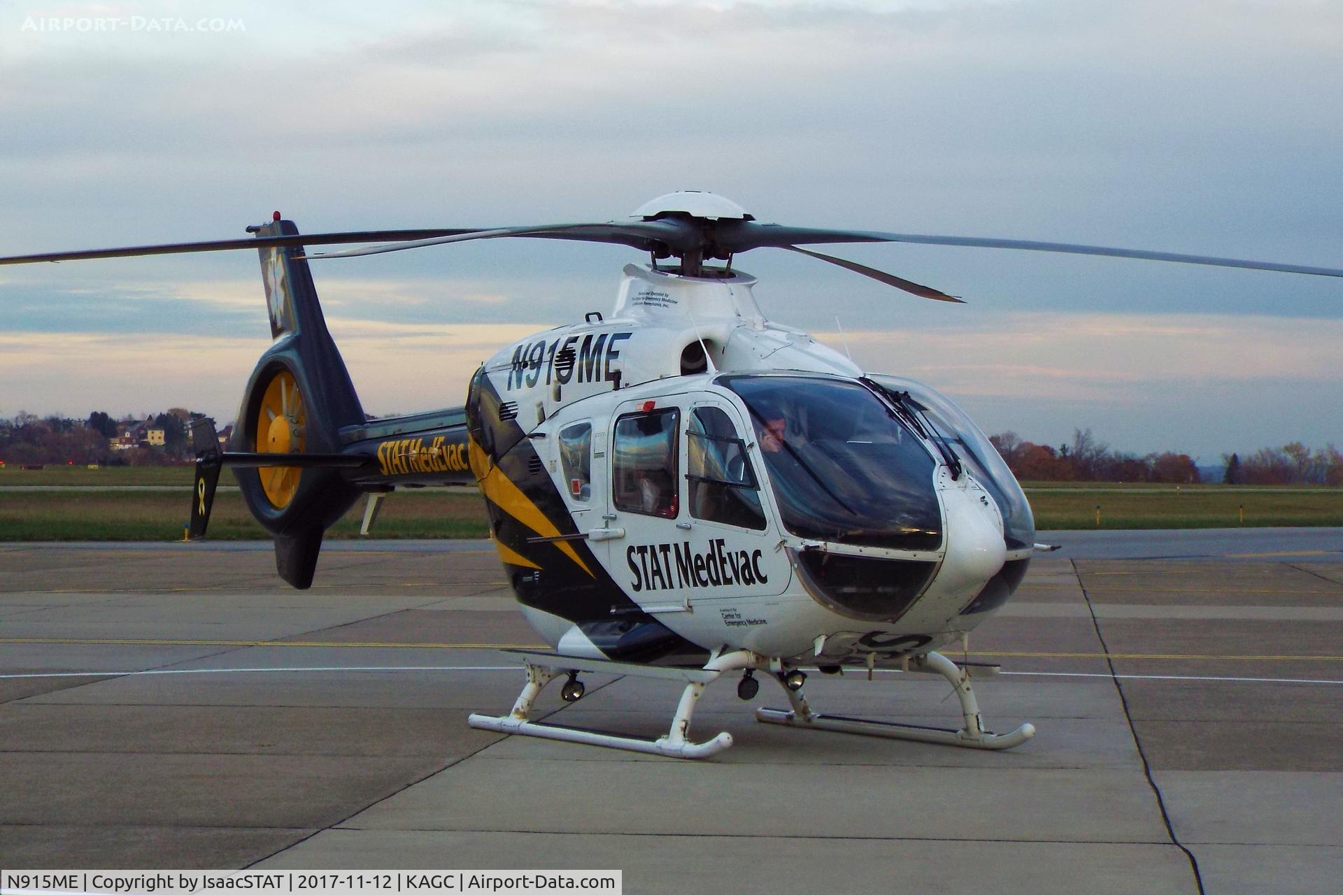 N915ME, 2010 Eurocopter EC-135T-2+ C/N 0910, STAT MedEvac 16 sitting on the 